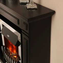 Montreux Elektrokamin Houston - Schwarz seidenmatt -Badaufbewahrung Verkäufe houston elektrokamin schwarz seidenmatt 4168748