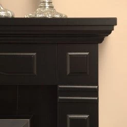 Montreux Elektrokamin Houston - Schwarz seidenmatt -Badaufbewahrung Verkäufe houston elektrokamin schwarz seidenmatt 4168760