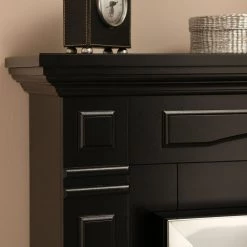 Montreux Elektrokamin Houston - Schwarz seidenmatt -Badaufbewahrung Verkäufe houston elektrokamin schwarz seidenmatt 4168768