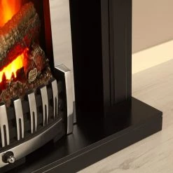 Montreux Elektrokamin Houston - Schwarz seidenmatt -Badaufbewahrung Verkäufe houston elektrokamin schwarz seidenmatt 4168784