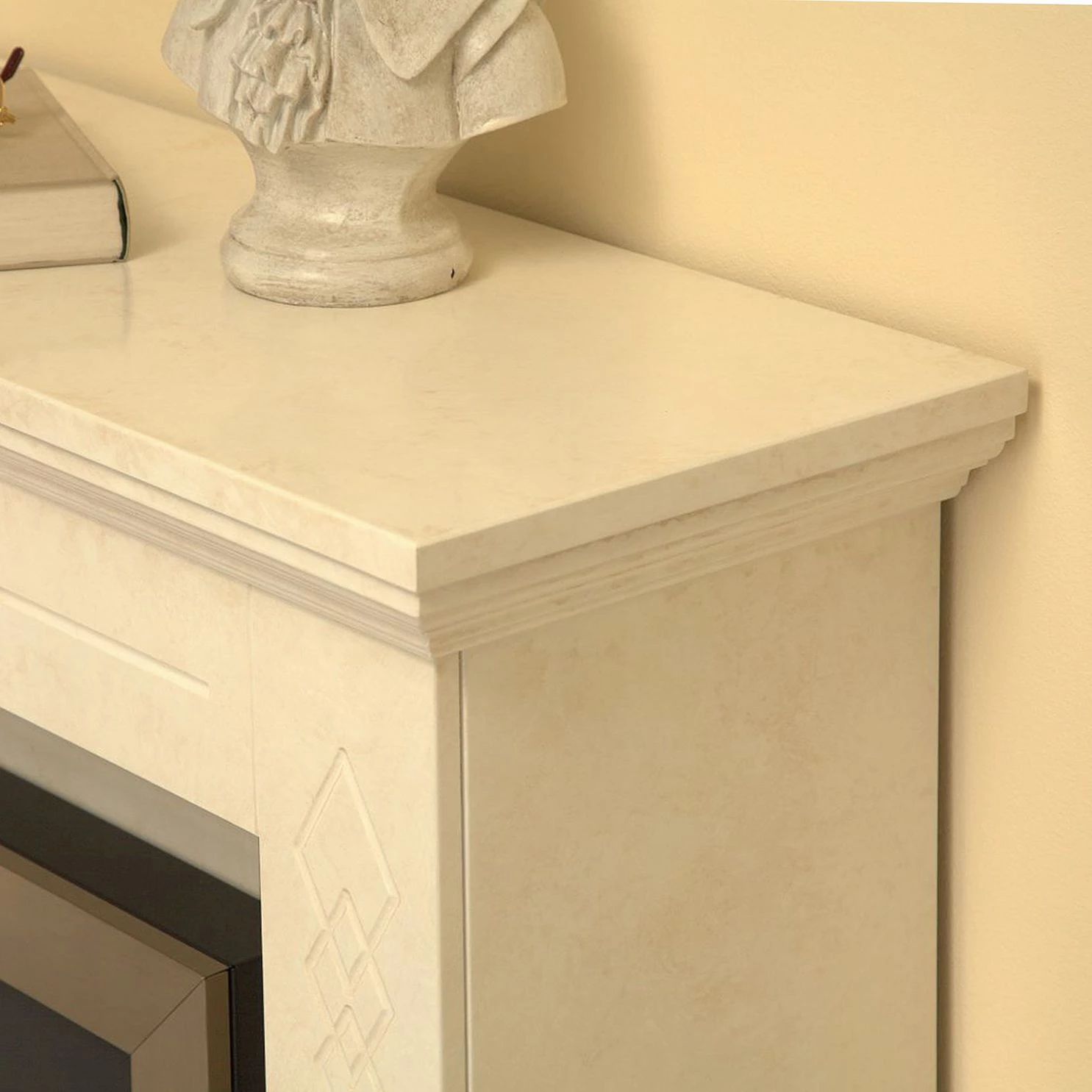 Montreux Elektrokamin Missouri - Beige-Creme marmoriert 7 Montreux Elektrokamin Missouri - Beige-Creme marmoriert – Bild 7