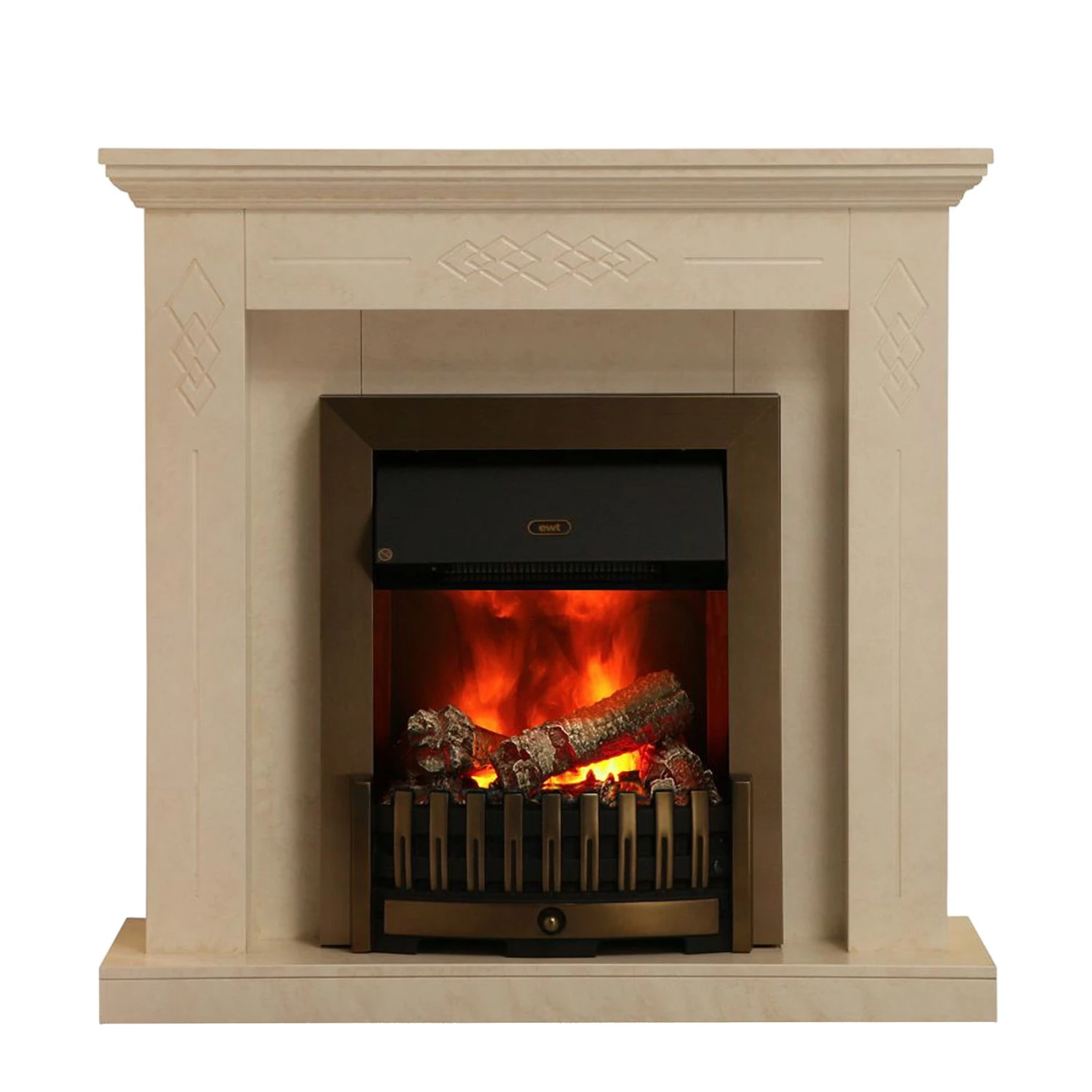 Montreux Elektrokamin Missouri - Beige-Creme marmoriert 3 Montreux Elektrokamin Missouri - Beige-Creme marmoriert – Bild 3