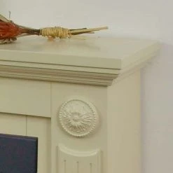 Montreux Elektrokamin Bergamo - Cremeweiß 7 Montreux Elektrokamin Bergamo - Cremeweiß -Badaufbewahrung Verkäufe montreux bergamo elektrokamin mit filigrane applikationen in holzguss m al wsn 0025a 3