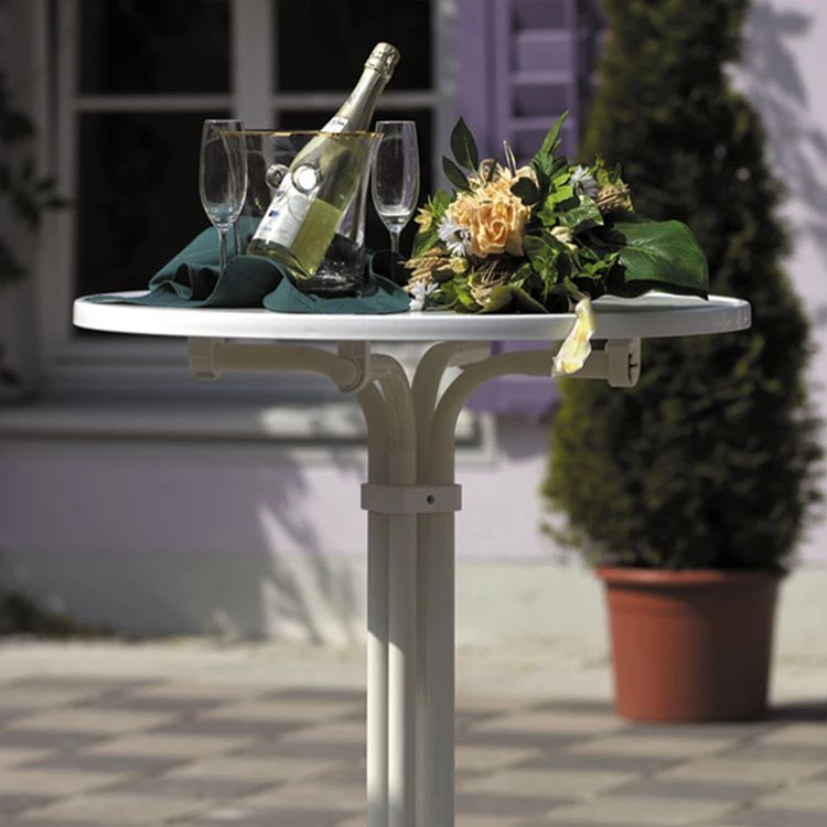 Best Freizeitmöbel Stehtisch Multiflex (klappbar) - Stahlrohr/Kunststoff - Weiß 6 Best Freizeitmöbel Stehtisch Multiflex (klappbar) - Stahlrohr/Kunststoff - Weiß – Bild 6