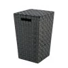 Flechtwaren Müller Wäschekorb Nanda - Schwarz
