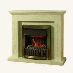 Montreux Elektrokamin Washington - Cremeweiß