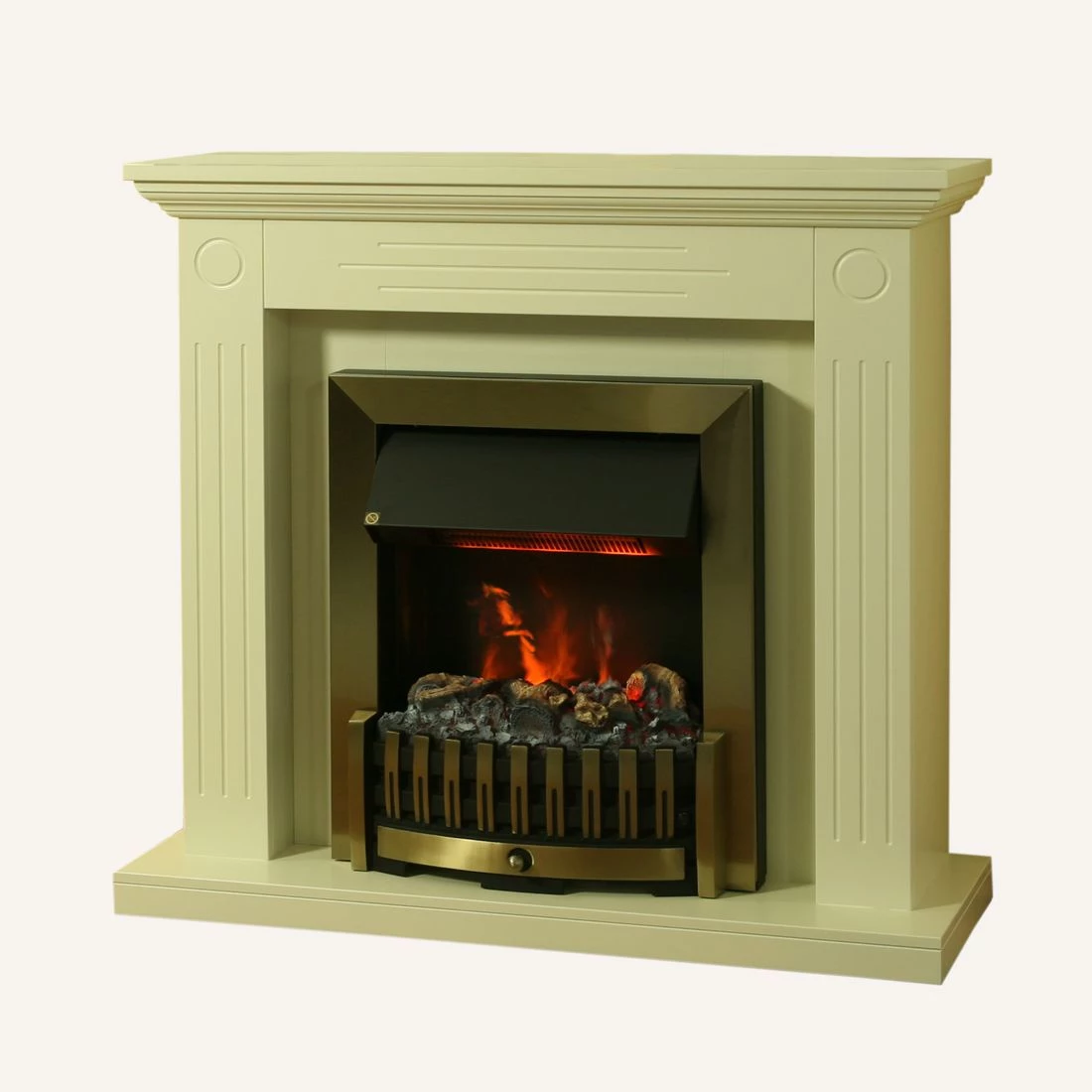 Montreux Elektrokamin Washington - Cremeweiß 1 Montreux Elektrokamin Washington - Cremeweiß