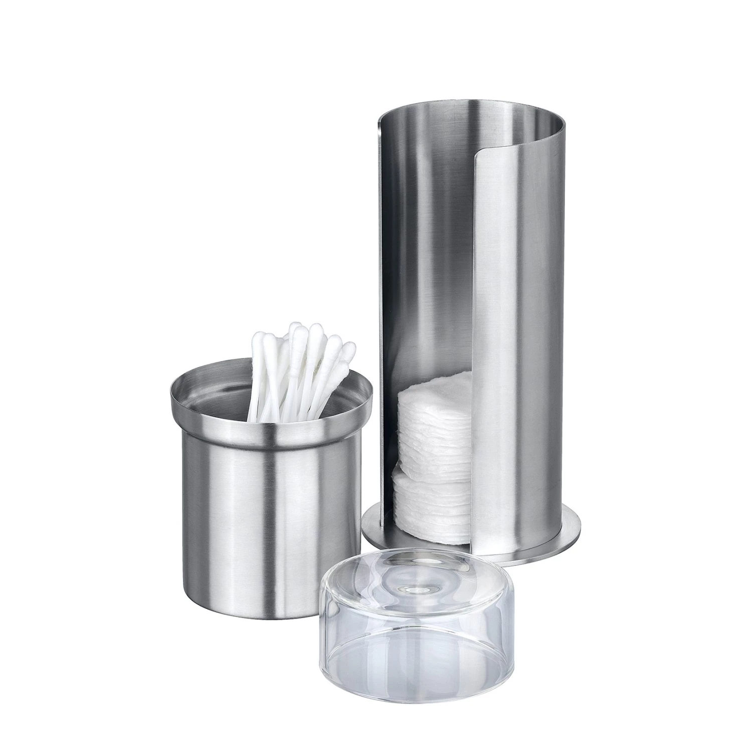 WENKO Wattepadhalterung Firenze - Edelstahl - Chrom 3 WENKO Wattepadhalterung Firenze - Edelstahl - Chrom – Bild 3